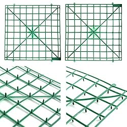 Artificial Flower Grid Panels,DIY Flowers Wall