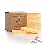 Face Sponges - Compressed Cellulose Facial Sponges - Cosmetic Sponges for Facial Cleansing - 100% Natural & Biodegradable (50 Count/Yellow) - Charleston RoadsTM
