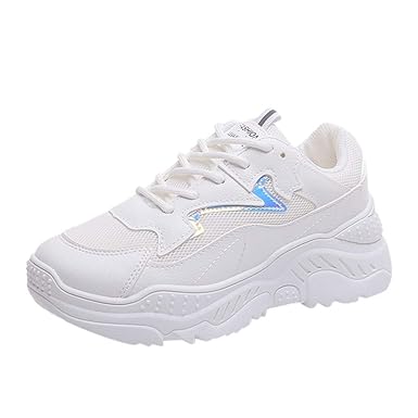 Dener Women Ladies Wedge Platform Sneakers Breathable