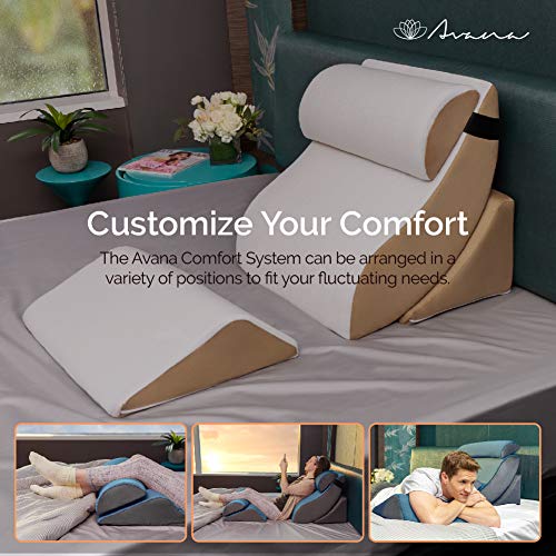 Avana Kind Bed Orthopedic Support Wedge Pillow Comfort System for