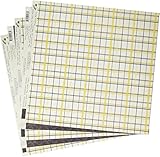 Authentique Paper Beauty Double-Sided Cardstock, 12 X 12-Inch, Plaid/Black Tone on Tone Damask
