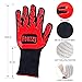 Feezzy BBQ Gloves 932°F Extreme Heat Resistant Oven Gloves For Cooking, Grilling, Baking - Extra Long Cuff