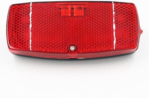 Red 2 LED Bicycle Taillight with Reflector Plastic Shell Easy to Install on the Rear Rack of the Bike Suitable for Any Bike for Safety Warning