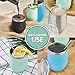 Polarduck Wine Tumbler Cup Coffee Mug: 12oz Travel Insulated Tumbler with Lid & Straw, Stainless Steel Vacuum Double Wall-Gift for Women, Men, Mom, Dad, Friend (Blue)