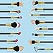 BESTOPE Makeup Brushes Makeup Brush Set Professional Face Eye Blush Foundation Brushes for Powder Liquid Cream - 15 Count