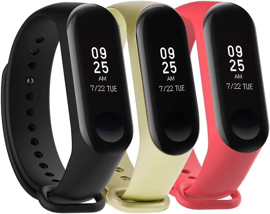 Tkasing mi Band 4 Strap,Band for Xiaomi 3/Xiaomi 4 Smartwatch Wristbands Replacement Accessories Straps Bracelets for Mi Band 4 Strap (Not for Mi1/2)