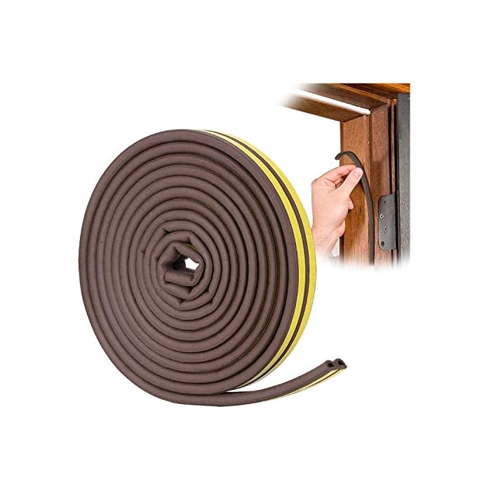 Buy YOUSHARES Door Weather Stripping Self Adhesive Foam Seal Strip
