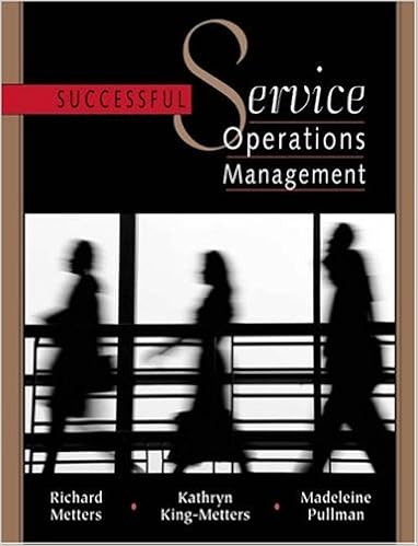 Successful Service Operations Management With Cd Rom Metters Richard D King Metters Kathryn H Pullman Madeleine 9780324135565 Amazon Com Books