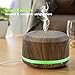 450ml Diffusers for Essential Oils 2 Pack, Wood Grain Aromatherapy Cool Mist Air Humidifier Diffuser with 8 Color Changing Lights for Home Bedroom Office by Doukedge