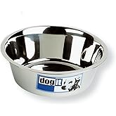 Dogit Stainless Steel Dog Bowl, Large-1.5-Liter (50-Ounce), M (Pack of 1)