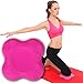 My Way Fitness Yoga Knee Pad by MWF – Works Best with Your Yoga Mat - Kneeling Support for Yoga & Pilates Exercise – Thick Yoga Knee Pads Cushion for Your Knees, Elbow and Head - One Piece Pink/RED