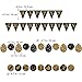 TINKSKY Graduation Banner Garland Graduation Bunting Banner Party Decoration Kit Wall Stickers Hanging Swirl Decorations