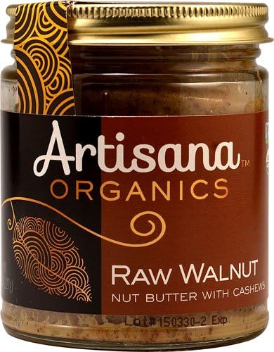 Artisana 100% Organic Raw Nut Butter with Cashews Walnut -- 8 oz - 2 pc