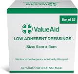Value Aid 25 x Low Adherent Dressing Pads 5cm x 5cm Hypoallergenic Sterile view 8