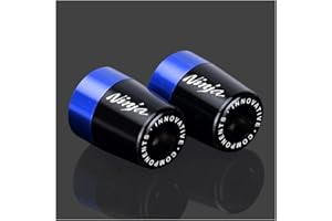 Velospeed Handlebar Grip End For Kawasaki Ninja 250 300 400 650 1000 400R 250R 250SX 1000SX H2R ZX14R ZX10R ZX6R Motorcycle CNC Aluminum Handlebar Bar Ends Plug Balance Pad Accessories (blue)