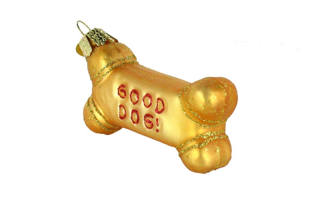 Old World Christmas Pet Accessories Glass Blown Ornaments for Christmas Tree Dog Biscuit