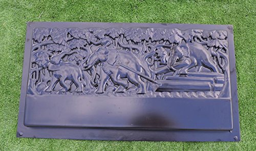Edge Stone Mold Elephant Border Mould ABS Plastic Concrete Cement FENCE #BR13