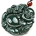 c1lint7785631 Women's Necklaces Men's Necklaces 100% pure natural jade fine hand carved Lucky Happy laughter Maitreya Buddha Necklace pendant Men or Women