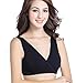 CAKYE Nursing Bras, Cakey Nursing Tank Tops Sleep Bra For Maternity/Breastfeeding (Medium/36B,36C,36D, Black)