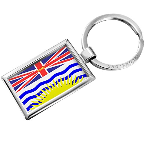 Keychain British Columbia Flag region: Canada - Neonblond