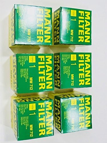 Six New Mann MW712 Oil Filters BMW K-Series R Oilhead Aventure Motorcycle 11 42 1 460 845
