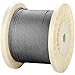 Senmit 1/8 Stainless Steel Aircraft Wire Rope for Deck Cable Railing Kit,7 x 7 500 Feet T 316 Marine Grade Cable Cutter Included