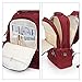 KINGSLONG 15.6 inch Laptop Backpack for Women, Stylish Buttons Decor Daypack Fit 17 inch Notebook, Water Resistant Computer Notebook Bag with USB Charging Port for Travel College Work Gifts
