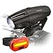 Lumintrail Super Bright USB Rechargeable LED Bike Light Set Headlight Taillight 1000 Lumen Safety Commuter Water Resistant Easy Install & Quick Release