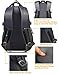 School Backpack BookBag For College Travel Hiking Fit Laptop Up to 15.6 Inch Water Resistant (Black)