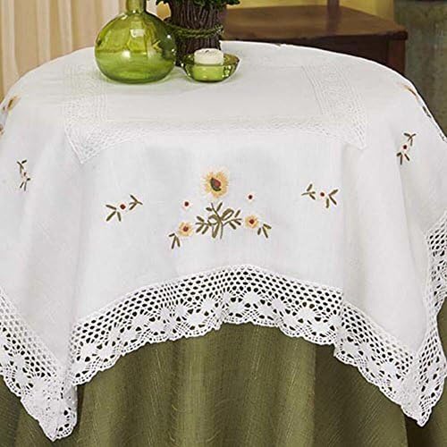 Nob Hill Fall Blossoms Table Topper Stamped Embroidery Kit