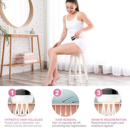 IPL Hair Removal, Easkep System for Women and Men Profesional Painless Permanent Facial Body Home Use Device Treatment Wholebody