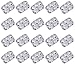 DOBI Muffin Pans (20 Pack) - Disposable Aluminum Foil 6-Cup Cupcake Pans, Standard Size. Classic Muffin Tin Size for Baking Cupcakes, Muffins and Mini Quiches
