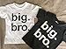 Big bro Shirt boy Big Brother Announcement Shirt for Baby Boys Toddler Promoted to (Charcoal Black, 2 Years)