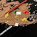 Scratch Off World Map w/ Country Flags and US States -32.5