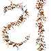 2 Pack Fall Maple Leaf Garland Clearance - 6.5ft/Piece Artificial Fall Foliage Garland Autumn Decoration for Home Wedding Halloween Party Thanksgiving