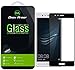 Dmax Armor for Huawei P9 Tempered Glass Screen Protector, [Full Screen Coverage] Anti-Scratch, Anti-Fingerprint, Bubble Free, (Black)