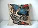 Decorbox Cotton Linen Square Decorative Throw Pillow Case Cushion Cover Butterfly 18 