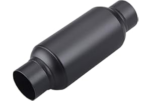 LCGP 2.5'' Inlet & 2.5" Outlet, Universal Resonator, 11.5'' Overall Length Stainless Steel Muffler/Weld On
