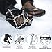 SPGOOD Ice Cleats Crampons 1 Pair for Boots Shoes Women Men Kids 19 Stainless Spikes Traction Cleats Fishing Hiking Walking Mountaineering Climbing