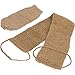 DeLaine’s Exfoliating Back and Body Scrubber - Hemp - Luxurious Healthy Skin Care for Women and Men - Hygienic and Durable - Machine Wash and Dry- Large Mitt Included