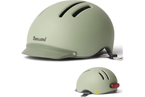 Thousand Chapter MIPS Adult Bike Helmet - LED Tail Light, Cycling & Bicycle Safety Certified, Lightweight & Low Profile, Men & Women, Lockable PopLock