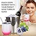 Stainless Steel Wine Tumbler Glass 2 Pack 12 oz Double Wall Vacuum Insulated Wine Tumbler with Lid and Straw for Wine, Coffee, Drinks, Champagne, Cocktails