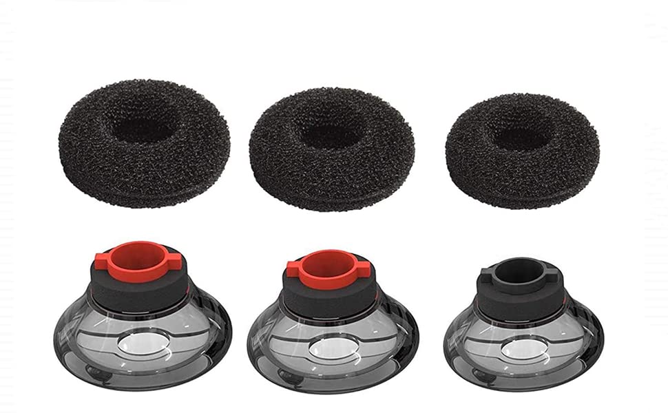 SML 3Pack Ultra Comfort Eartips with Foam Covers Replacement for Plantronics Voyager 5200/5220 /5210 Series Bluetooth Headset