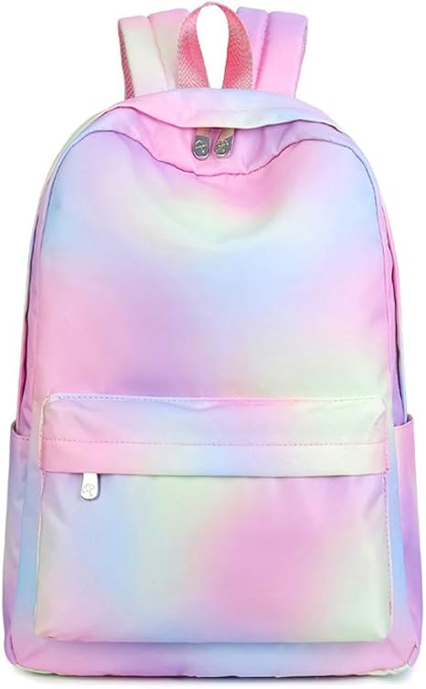 A AM SeaBlue Schulrucksack Set - Regenbogen Design Für Mädchen