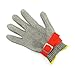 Luckystone Ambidextrous Cut Resistant Gloves - High Performance Level 5 Protection,Safety Cut Proof Stab Resistant Stainless Steel Metal Mesh Butcher Glove,Food Grade Cut Proof Gloves