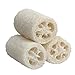 Vktech 3 Pcs Natural Loofah Luffa Loofa Bath Body Shower Sponge Scrubber (Large Size)