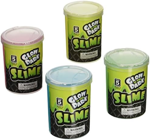 Glow In The Dark Slime Party Pack (Pack Of 12) Glow Party Supplies