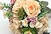 Yokoke Wedding Bridal Bridesmaid Bouquet Wedding Holding Flower Artificial Peony Rose Green Succulent for Wedding Church Party Home Decor
