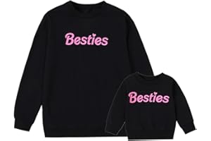 ZAXARRA Mommy and Me Matching Outfits Long Sleeve Crewneck Pullover Tops Mama Sweatshirt Mama and Mini Clothes