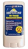 Dermatone SPF 50 Plus No Touch Sunscreen Stick with Z Cote, 0.49 Ounce